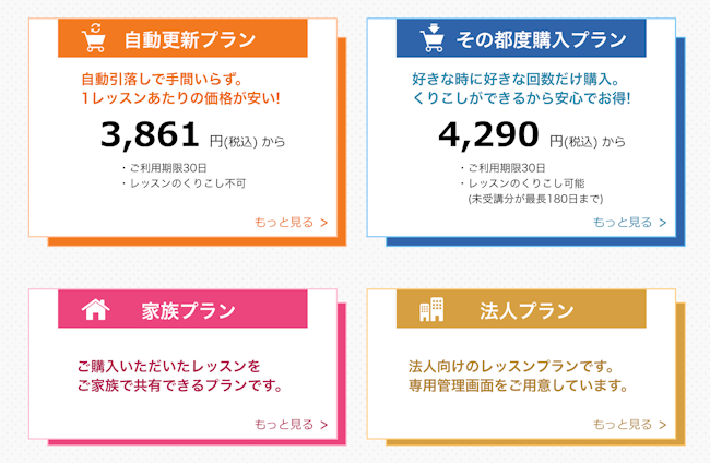 イングリッシュベル　料金